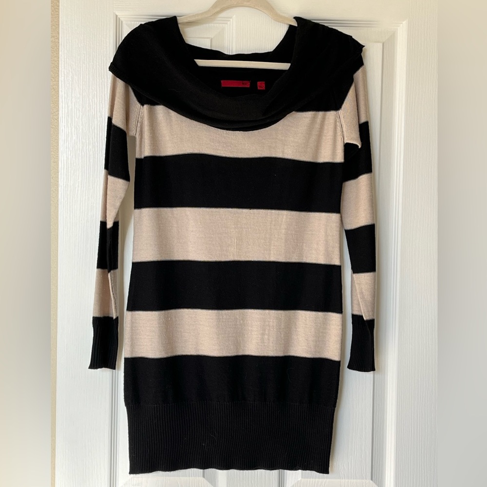 Red Brand Cowl Neck Sweater Tunic Pullover, Size S
